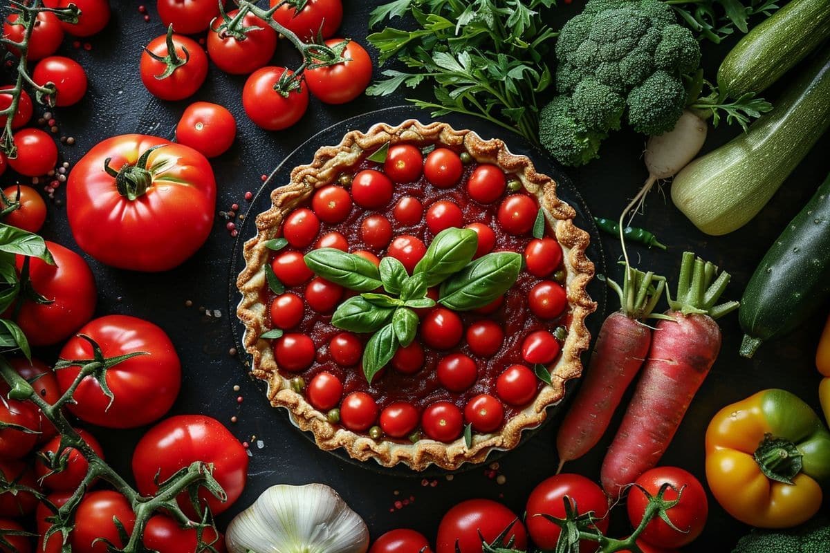 Découvrez comment réaliser une tarte à la tomate saine et économique, une excellente alternative à la pizza