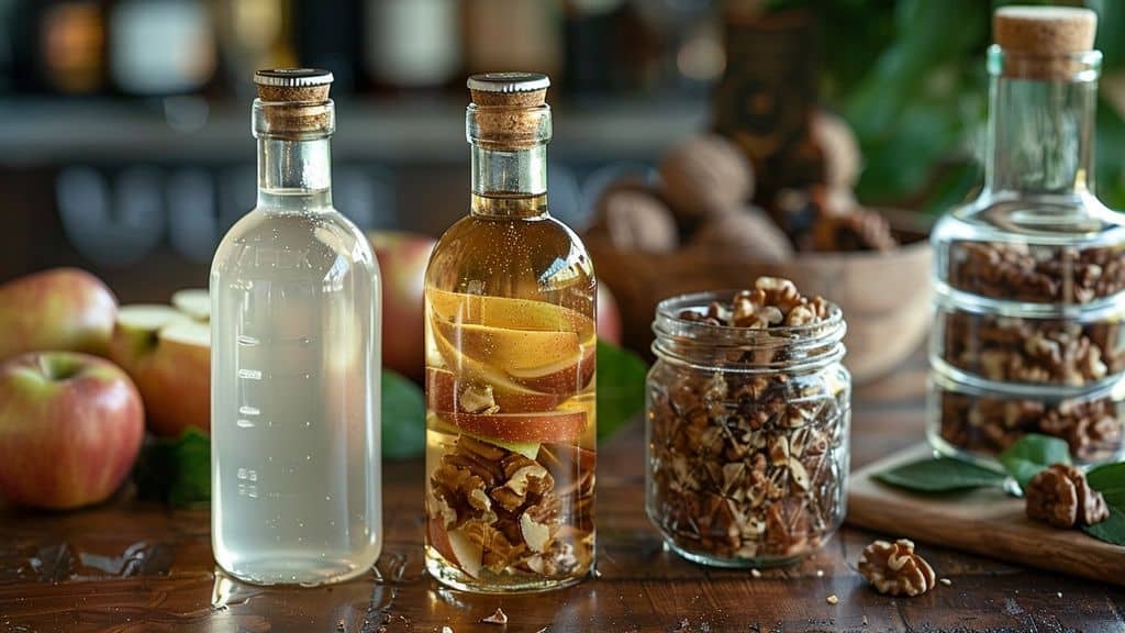 Le charme rustique du vinaigre de noix